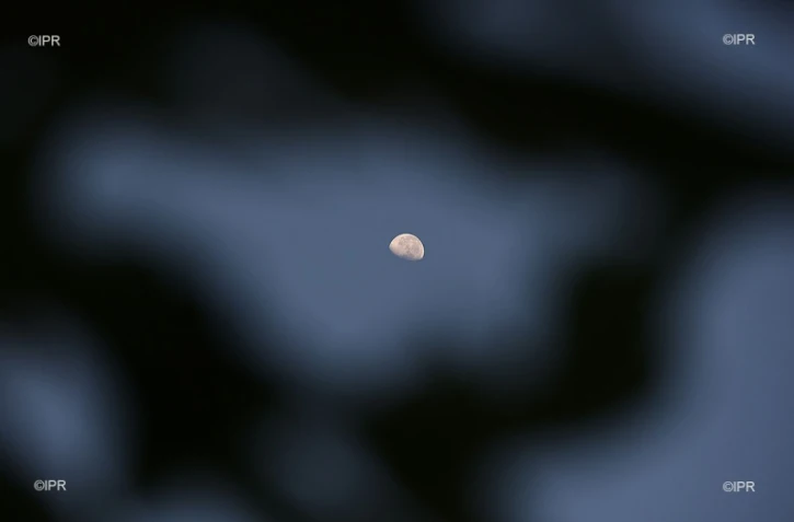 lune du matin 
