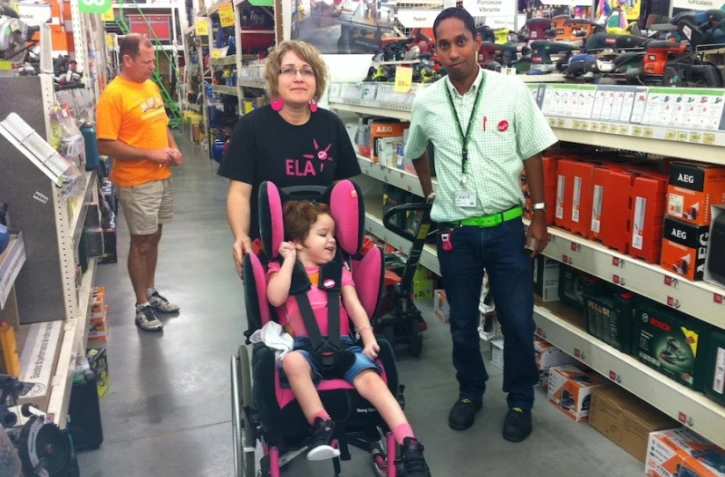 \"Mets tes baskets\" Ă Leroy Merlin pour l\'association ELA, jeudi 24 septembre 2015