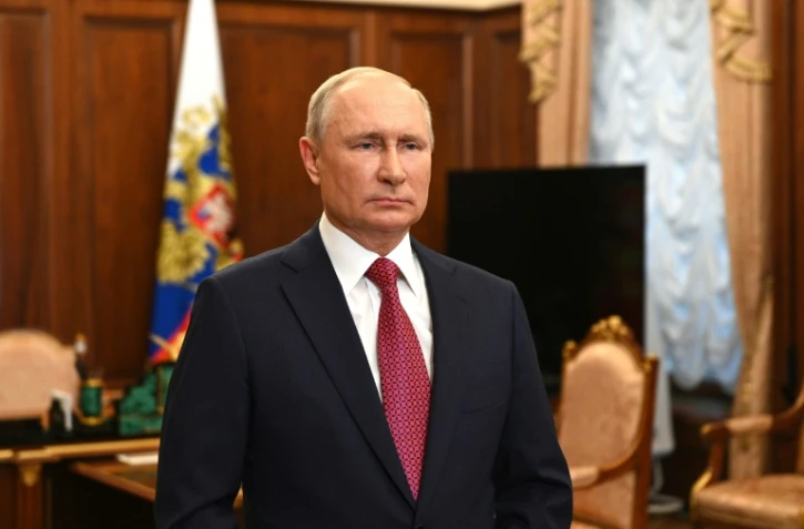 Le président russe Vladimir Poutine, le 25 juin 2021 à Moscou 