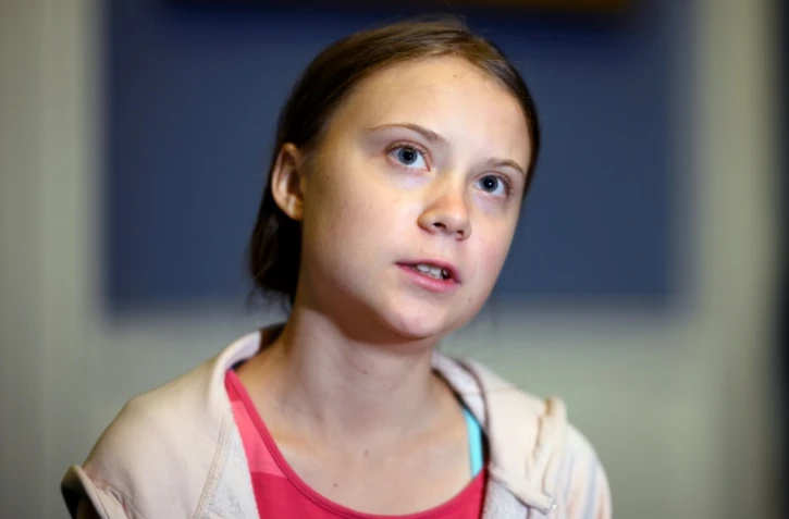 Greta Thunberg lors d'une interview à New York le 20 septembre 2019