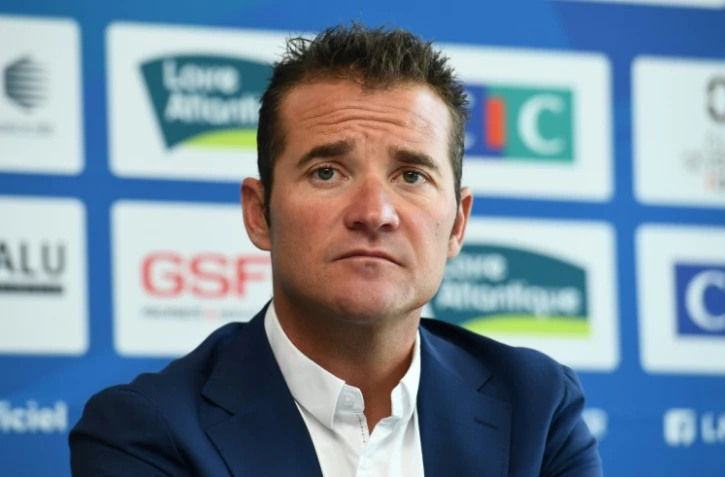 Thomas Voeckler en conférence de presse à La Haye-Fouassiere, le 30 juin 2019