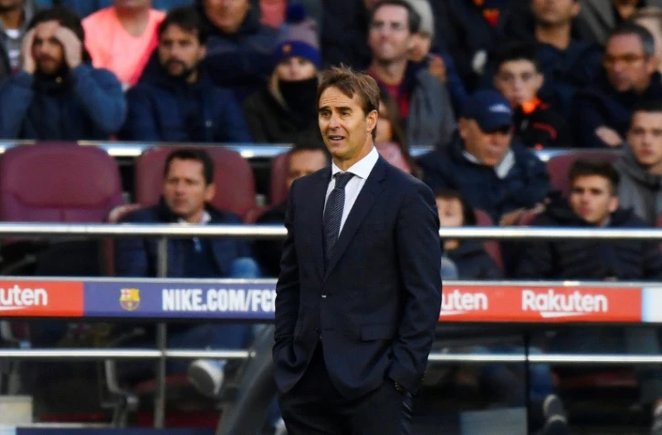 L'entraîneur du Real Madrid Julen Lopetegui lors du déplacement au Real Madrid le 28 octobre 2018