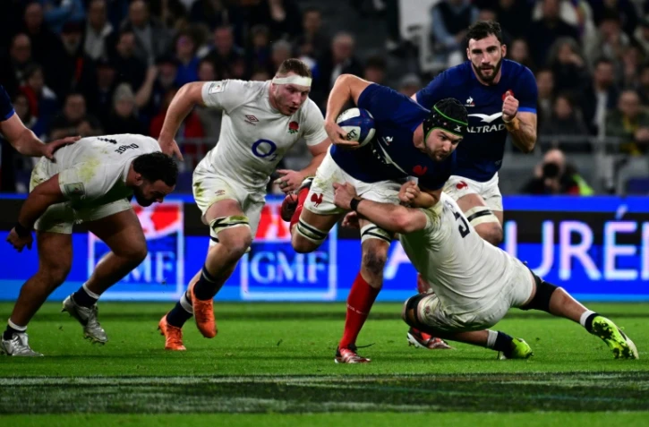 François Cros attaque la ligne anglaise, le 16 mars 2024 à Lyon