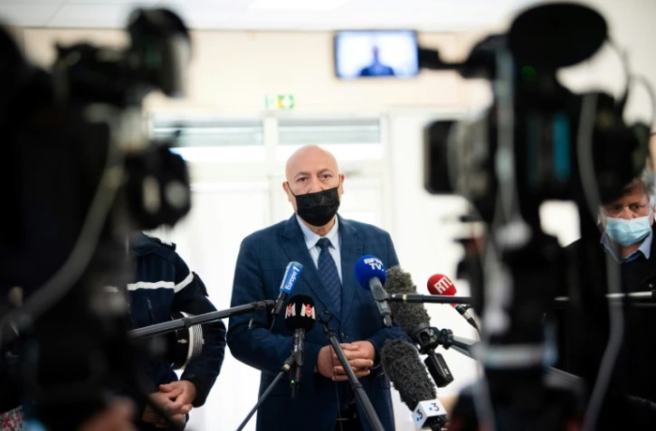 Le procureur de Nîmes Eric Maurel parle à la presse le 12 mai 2021