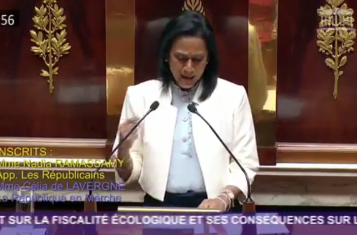 Nadia Ramassamy à la Tribune de l'Assemblée nationale - mercredi 6 décembre 2018