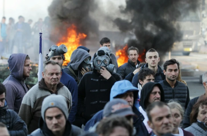 Manifestation contre le déplacement de la traditionnelle fête foraine du centre-ville le 13 octobre 2015 à Rouen