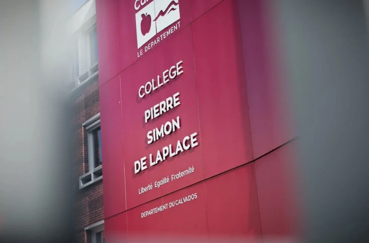 Le collège Pierre Simon de Laplace à Lisieux, dans le Calvados, le 12 août 2023