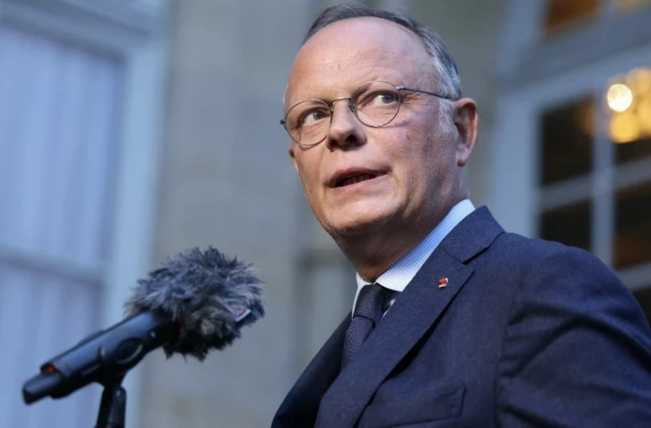 Le président du parti Horizons, Edouard Philippe, à Matignon (Paris), le 2 septembre 2025. (THOMAS SAMSON / AFP)