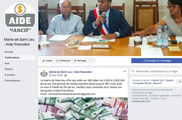 Saint-Leu : une page frauduleuse propose des aides financières au nom de la mairie