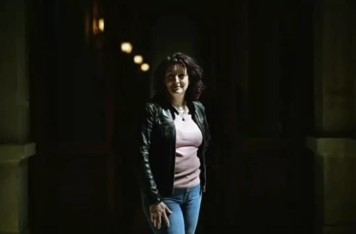 La lieutenant-colonel de gendarmerie Marie-Laure Brunel-Dupin à Lyon, le 5 avril 2024 ( AFP / OLIVIER CHASSIGNOLE )