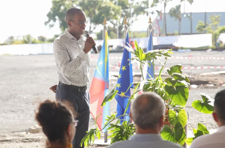 Saint-Denis : le futur gymnase de Champ-Fleuri prend forme