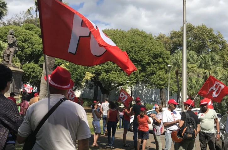 Manifestation contre la réforme des retraites devant la préfecture le 21 septembre 2019