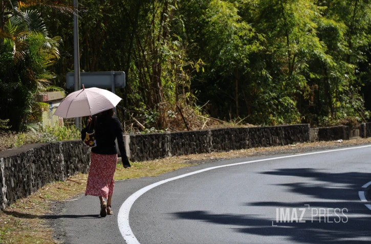 balade avec parasol