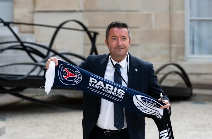 Karl Olive en juin 2025. (MAGALI COHEN / Hans Lucas via AFP)