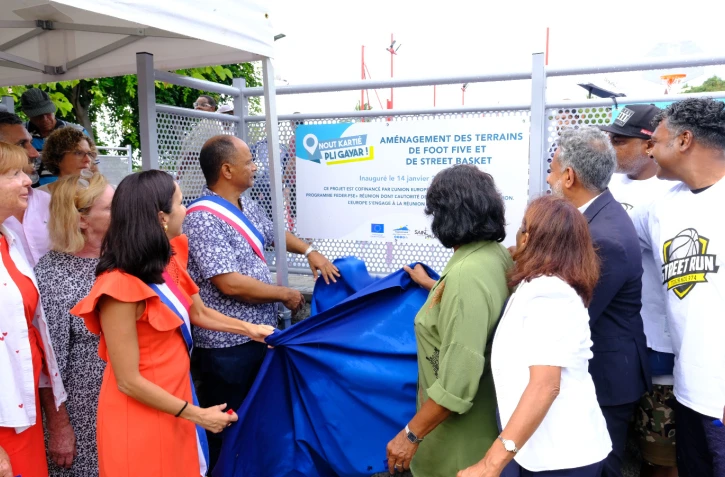 Saint-Paul : des équipements de sport flambants neufs pour les habitants de Plateau Caillou