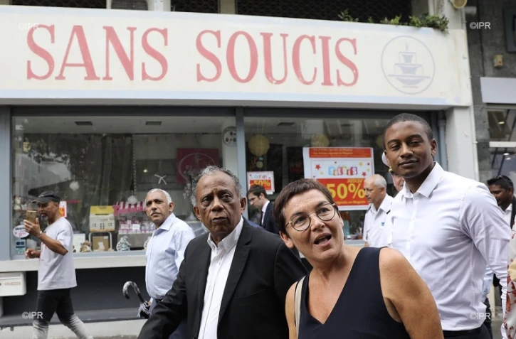 Annick Girardin en visite à saint-denis le 19 septembre 2019