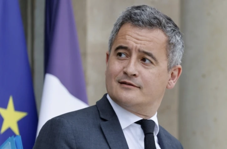 Le ministre de la Justice, Gérald Darmanin, le 16 avril 2025 à Paris ( AFP / Ludovic MARIN )