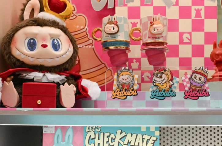 Les petites peluches Labubu, ressemblant à un lapin croisé avec un monstre, ont été imaginées par l’artiste hongkongais Kasing Lung et sont produites par la marque chinoise Pop Mart. AFP/ Adek Berry