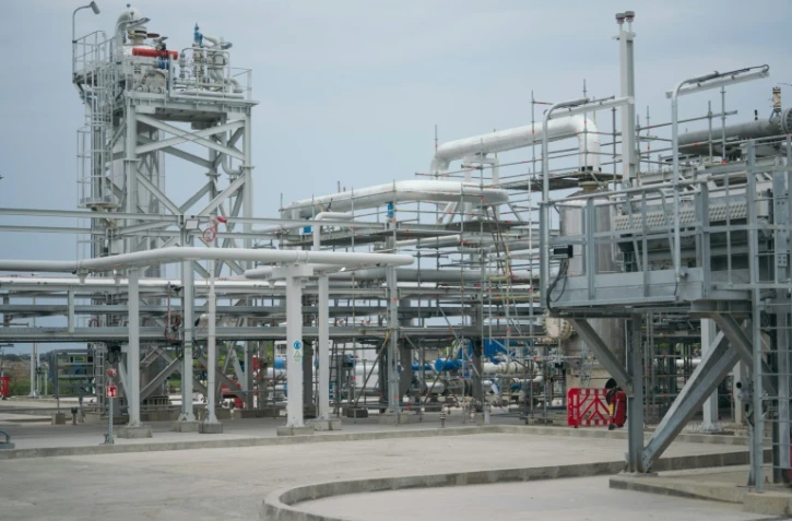 Les installations d'une usine de traitement de gaz à Vadu, en Roumanie, le 28 juin 2022