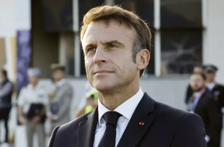 Le président Emmanuel Macron, le 23 septembre 2023 à Marseille ( POOL / Sebastien NOGIER )