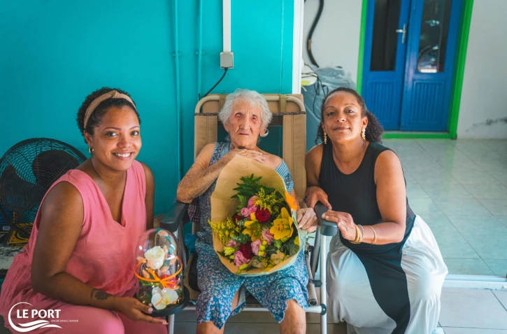 Le Port : Anne-Odile Gonthier fĂŞte ses 101 ans