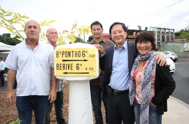 Le Tampon : inauguration d'un nouveau giratoire et d'un parking à Terrain Fleury&