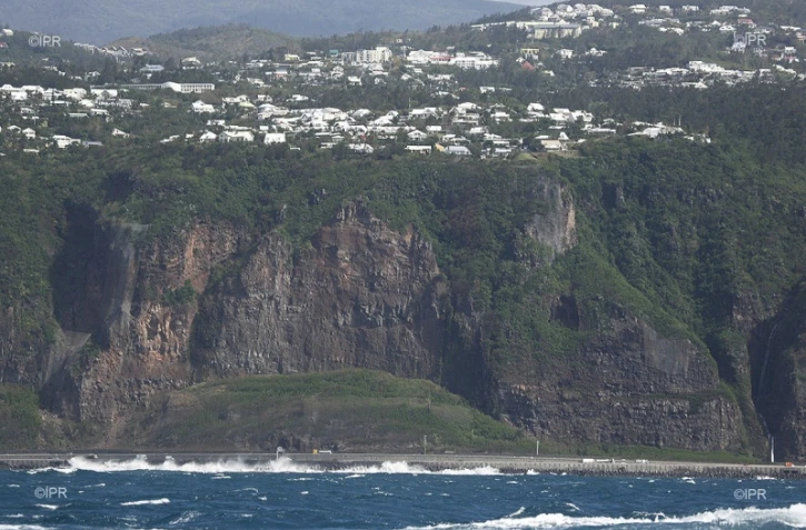 route littoral avant travaux  