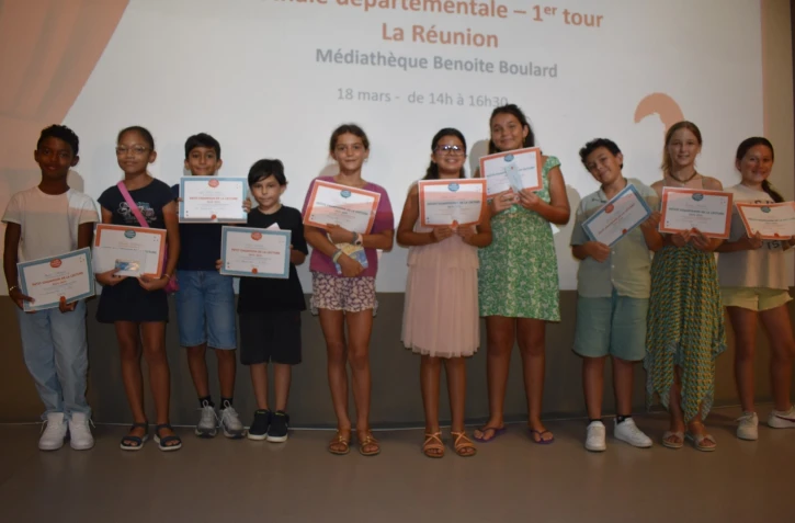 Le Port : Lily-Ann Juillerot remporte la finale des Petits Champions de la Lecture 