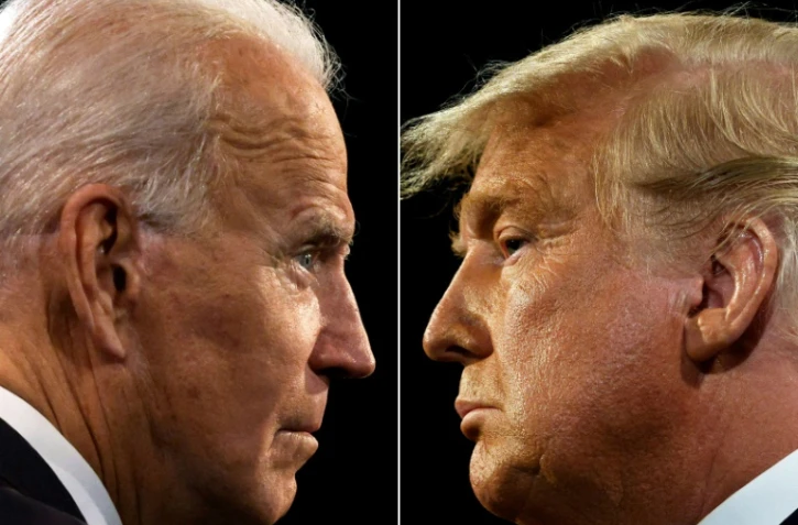 Joe Biden et Donald Trump, durant leur dernier débat de la campagne pour la présidentielle américaine à Nashville, dans le Tennessee, le 22 octobre 2020