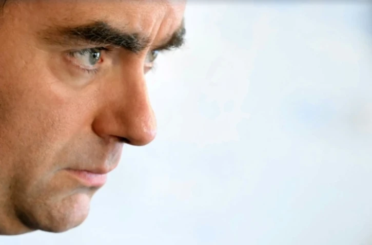 Le Premier ministre Sébastien Lecornu, le 11 octobre 2025 à l'Haÿ-les-Roses, dans le Val-de-Marne ( POOL / Martin LELIEVRE )