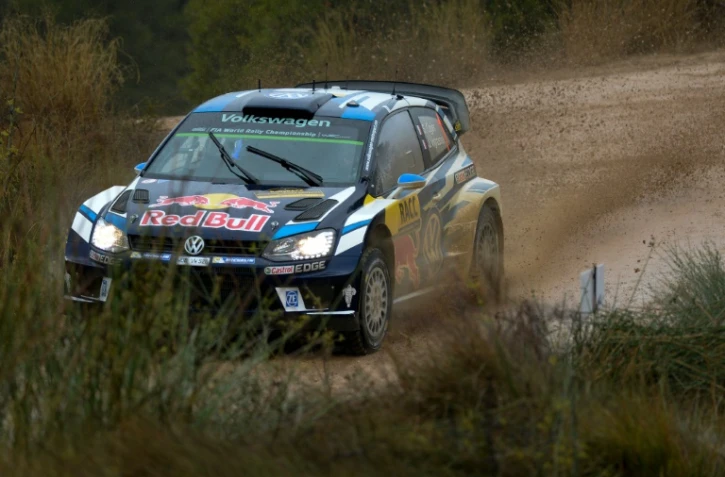 Le pilote français Sébastien Ogier lors du Rallye de Catalogne, le 14 octobre 2016