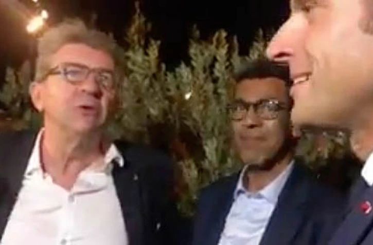 Mélenchon, Macron, Omarjee