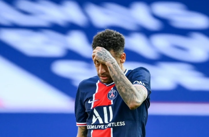 L'attaquant brésilien du Paris Saint-Germain, Neymar, lors du match de L1 à domicile contre Lille, le 3 avril 2021 au Parc des Princes