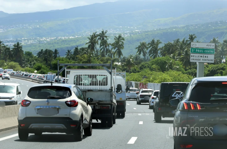 embouteillage viaduc saint-paul vers le nord 