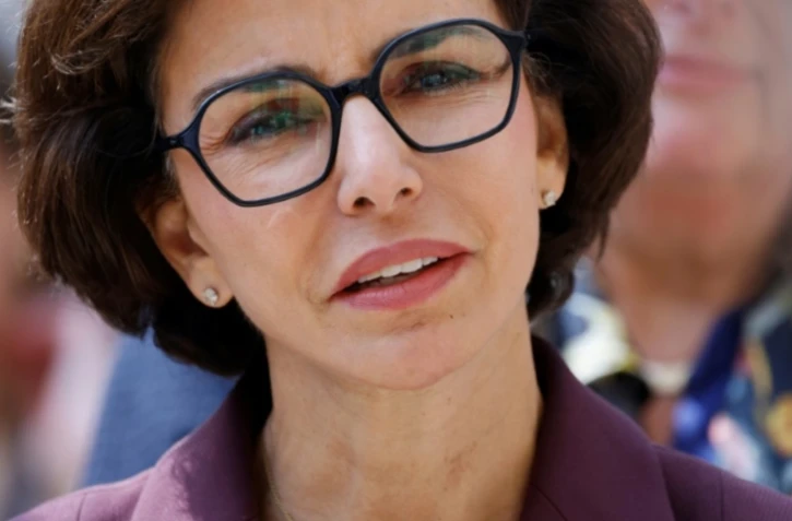 La ministre de la Culture Rachida Dati, à la 14e édition du Festival de l'histoire de l'art 2025 à Fontainebleau, près de Paris, le 6 juin 2025 ( AFP / Ludovic MARIN )