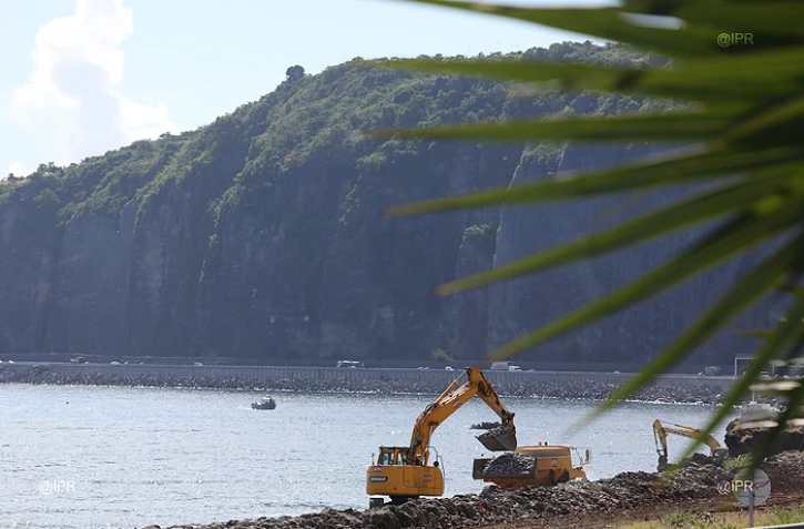 Travaux route du littoral