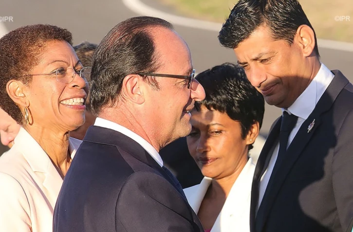 François Hollande et Ericka Bareigts,