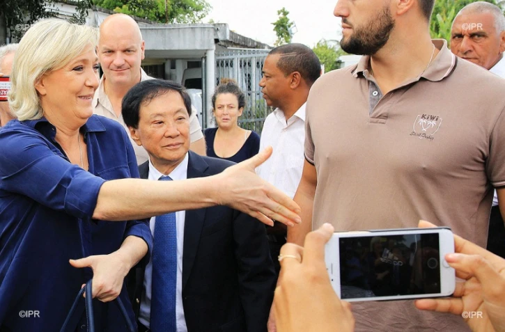 Marine Le Pen et André Thien Ah Koon