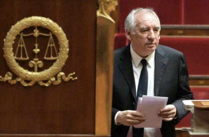 Le Premier ministre François Bayrou le 3 février 2025 à l'Assemblée nationale à Paris ( AFP / Bertrand GUAY )