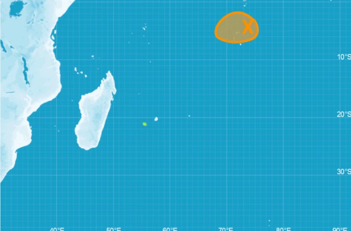zone perturbée Diego Garcia Localisation