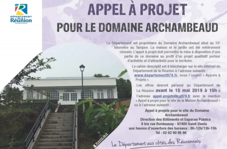 Le Tampon : appel à projets pour le Domaine Archambeaud