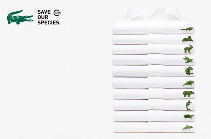 Lacoste change son logo pour sauver 10 espèces menacées