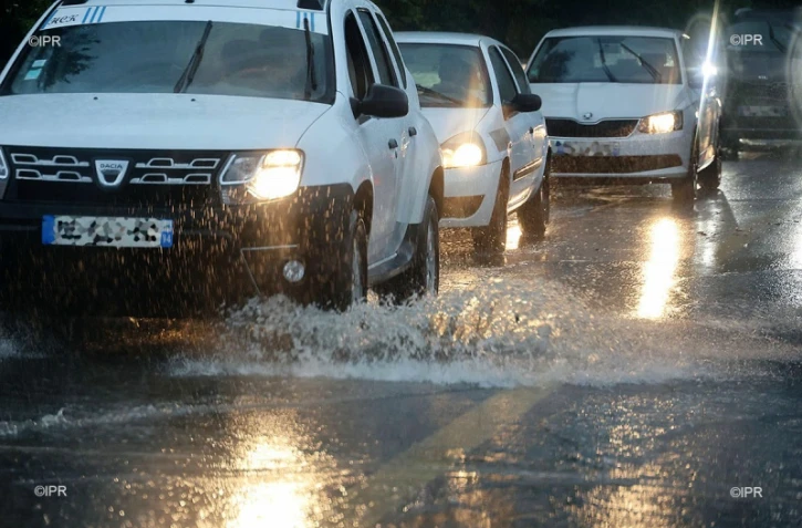 pluie route du littoral 