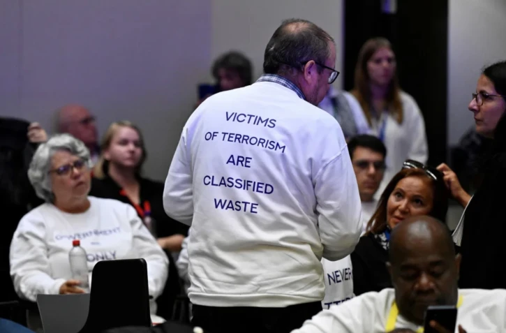 Dans la salle d'audience du procès de Salah Abdeslam, à l'heure du prononcé des peines, le 15 septembre 2023 à Bruxelles