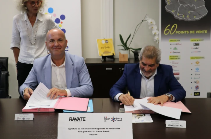 Signature d'une convention de partenariat entre France Travail et le groupe Ravate