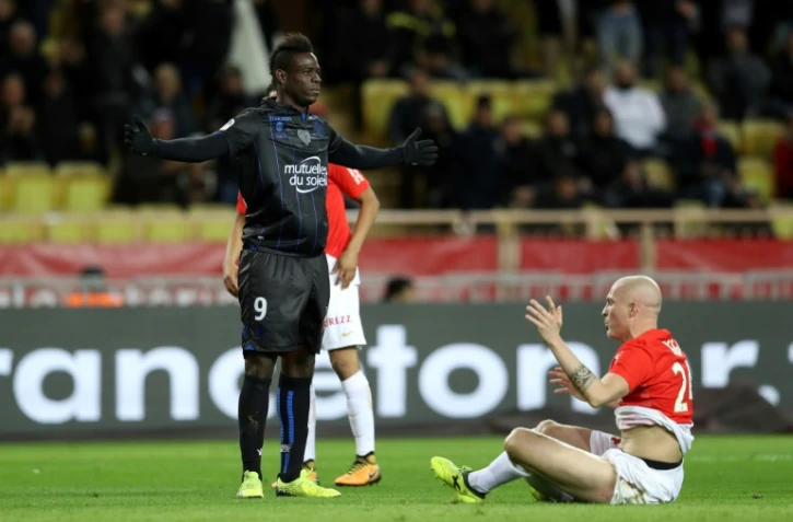 L'attaquant italien de Nice Mario Balotelli, auteur d'un doublé contre Monaco, le 16 janvier 2018 à Louis-II