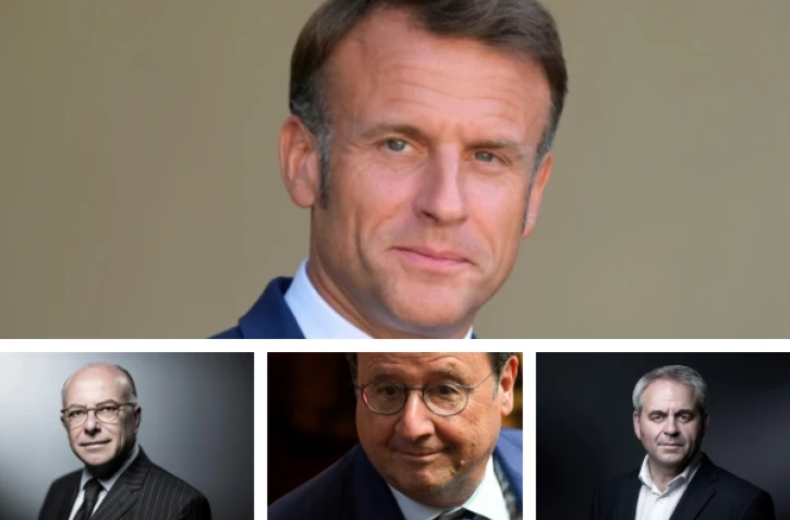 Le président de la région des Hauts-de-France, Xavier Bertrand, pose lors d'une séance photo à Paris, le 1er juillet 2021