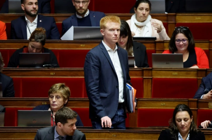 Le député du Nord Adrien Quatennens à l'Assemblée nationale à Paris le 7 février 2023