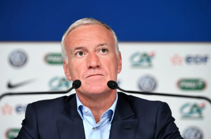 Le sélectionneur de l'équipe de France Didier Deschamps en conférence de presse, le 3 novembre 2016 à Paris