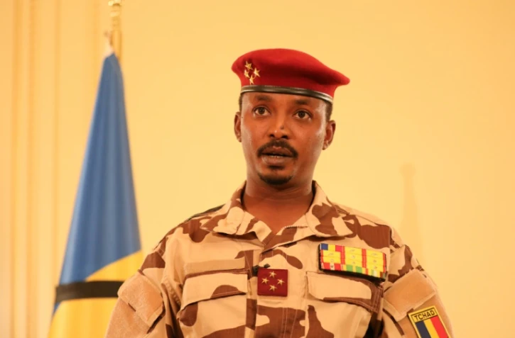 Mahamat Idriss Déby Itno, le 27 avril 2021 au palais présidentiel à N'Djamena